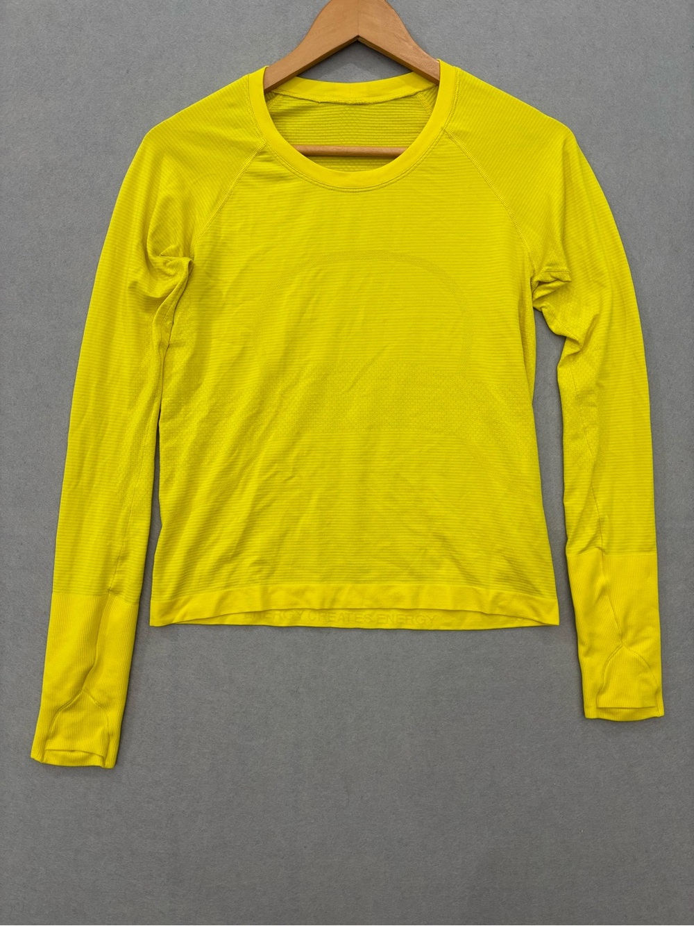 Lululemon Long-Sleeve Crew Neck Athletic Top - Yellow